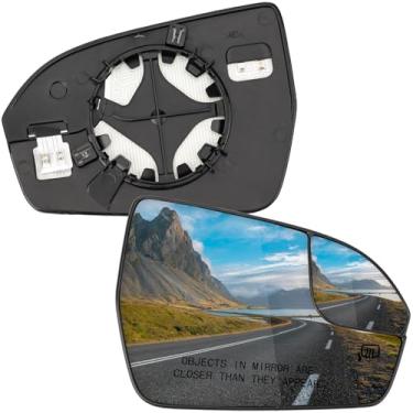 Imagem de LOIYLLEN Substituição do espelho lateral do passageiro para Lincoln MKX 2016 2017 2018, MKC 2015 2016 2017 2018 2019, Nautilus 2019-2023 - Vidro do espelho do lado direito, espelhos retrovisores de