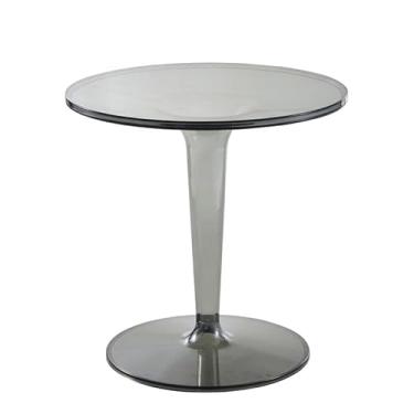 Imagem de Mesa de centro de design simples mesa de acrílico nórdica simples transparente mesa de chá varanda pequena mesa redonda criativa mesa de canto moderna pequena mesa de centro minimalista mesa lateral