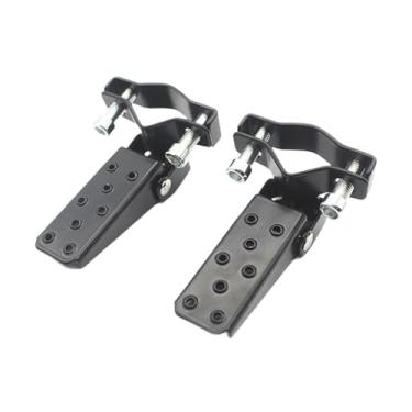 Imagem de Generic Apoios para os pés de motocicleta, apoios para os pés de estrada, para dobráveis, para, Preto