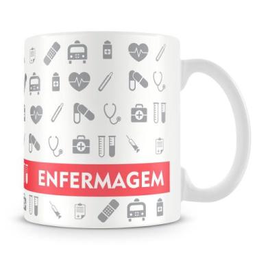 Imagem de Caneca Personalizada Profissão Enfermagem - Porcelana Alta Qualidade -