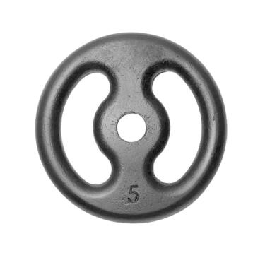 Imagem de Anilha Fitness Ferro Pintada Academia Musculação Treino 5Kg