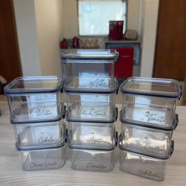 Imagem de Porta alho - pote para alho - porta cebola - porta molho de tomate - c