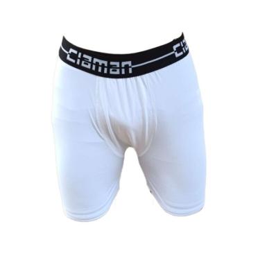 Imagem de Cueca Box Ciaman Long Microfibra Poa Lisa Pvc