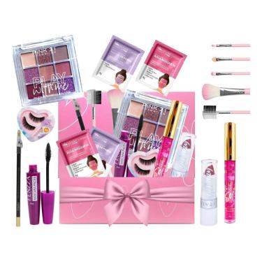 Imagem de Combo Kit Maquiagem Skin Care Presente Adolescente Menina