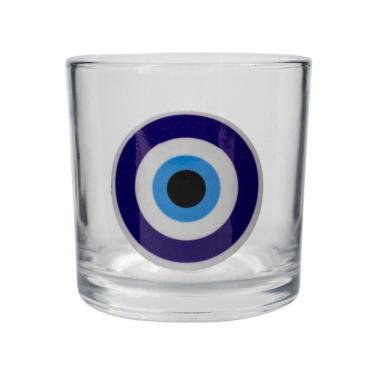 Imagem de Copo De Whisky Vidro Olho Grego 300 Ml