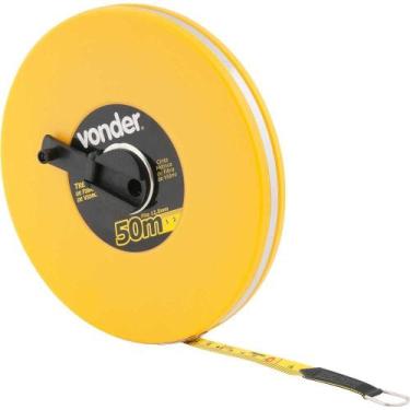 Imagem de Trena de fibra de vidro 50 m com caixa fechada - Vonder