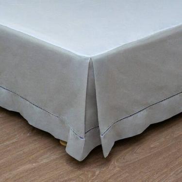 Imagem de Saia Box Cama Solteiro Solteirão Viúva Padrão Queen e King Algodão 180