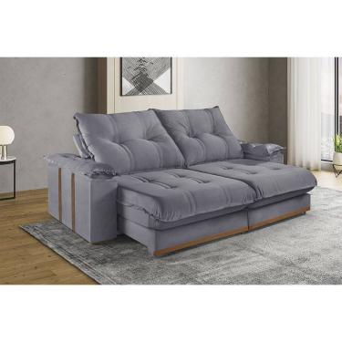 Imagem de Sofa Retratil e Reclinavel 5 Lugares M-193 2,90m Molas Ensacadas Pillow Top Estofados Martins