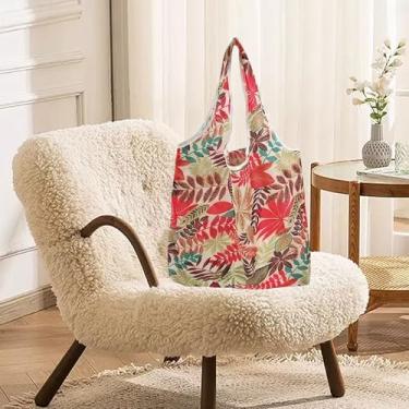 Imagem de Sacola de compras reutilizável dobrável no bolso, sacola ecológica à prova d'água e lavável na máquina, bolsa reciclada compacta para mantimentos diários viagens, produtos e armazenamento de folhas