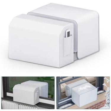 Imagem de Daisypower Capa Para Ar Condicionado De Janela Com 2 Unidades Em Formato De U, Capa Para Ar Condicionado De Janela Interna E Externa, Ajuste Universal Para 8000/10000/12000 Btu, Capa Para Unidade De
