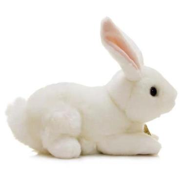 Imagem de Brinquedo de pelúcia White Bunny Doll, coelho de pelúcia, 25 cm para c