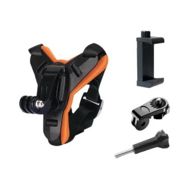 Imagem de Suporte De Queixo Para Capacete De Moto Com Clipe Para Celular iPhone 