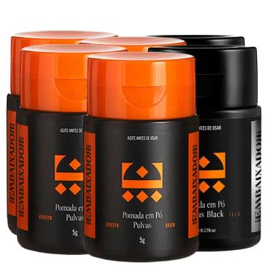 Imagem de Kit 04 Pomada Em Pó Pulvus + 02 Pulvus Black Embaixador 5G