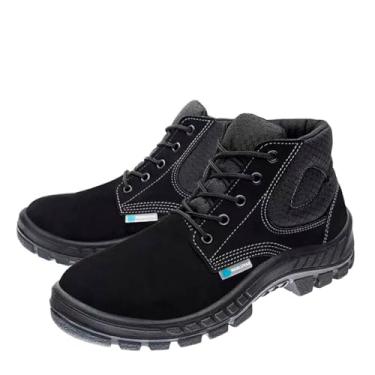 Imagem de Bota Segurança Epi Marluvas Botina Nobuck Bico Pvc 50b26 Cb (Preto, BR, Adulto, Numérico, 34)