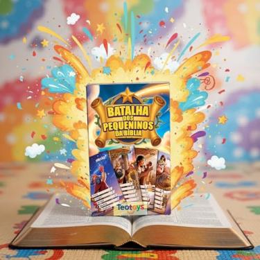 Imagem de Jogo Bíblico Batalha dos Pequeninos | Jogo de Cartas Educativo Cristão, Desenvolvimento de Valores e Conhecimento Bíblico | GospelKids | Trunfo Cards