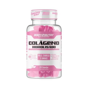 Imagem de Colágeno Hidrolisado Feminy 120 Cápsulas Pele, Cabelo e Unha + Ácido Ascórbico Vitamina C e Acetato de Tocoferol Vitamina E 0% Açucar e Sem Gluten Collagen Matéria Prima Importada - Body Nutry