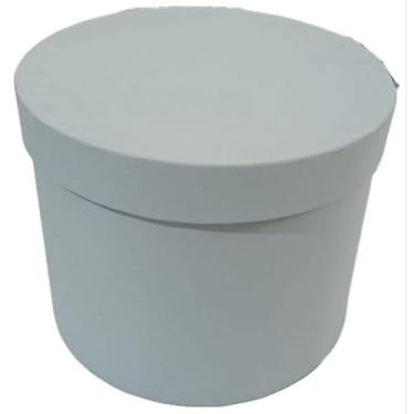 Imagem de Caixa de Presente Redonda Cartonada 17,5x14cm e 24x15cm ideal para presentes, doces, lembrancinhas celebrações elegantes e apresentação diferenciada(AZUL BEBÊ,17,5X14)