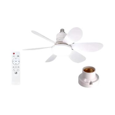 Imagem de Luz De Ventilador De Teto LED E27 Regulável 30W Com Controle Remoto Pa