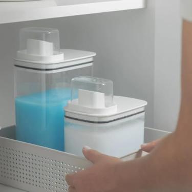 Imagem de Kit Organizadores De Lavanderia Multiuso 2,3L e 1,5L Dispensers De Sabão Flow