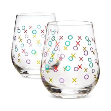 Imagem de The Cellar Taças de vinho sem haste para Dia dos Namorados, conjunto de 2