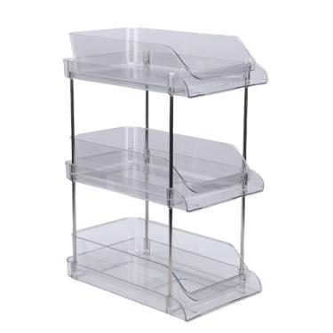 Imagem de AUNMAS Organizador de 3 Camadas Sob a Pia, Armazenamento Transparente Sob a Prateleira da Pia Com Gavetas Removíveis para Cozinha, Banheiro, Organização de Despensa (Prateleira de 3 camadas)