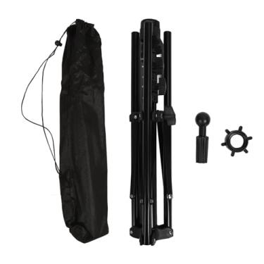 Imagem de Suporte de peruca tripé ajustável, leve, portátil, liga de alumínio, suporte de cabeça de manequim para treinamento de cabeleireiro, salão de beleza, prática de estilo