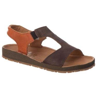 Imagem de Sandália Papete Couro Masculino Elástico Calce Fácil Resistente Confor