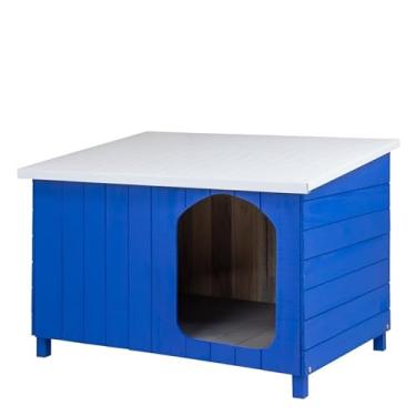 Imagem de Casa Casinha Cachorro Criadeira Telhado Galvanizado Média N3 (Azul)
