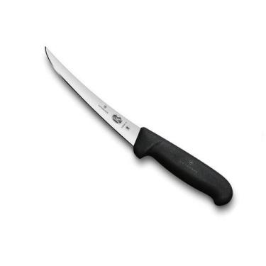 Imagem de Faca profissional 28cm desossar lâmina curva 15cm flexivel Victorinox 
