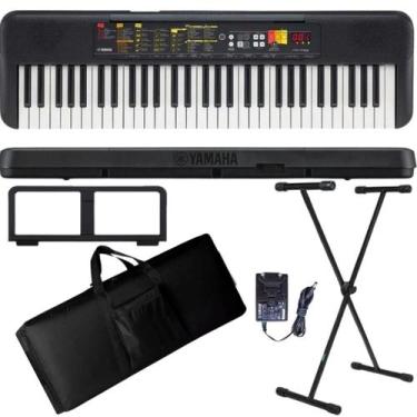 Imagem de Teclado Musical Yamaha PSR-F52 61 teclas + Suporte + Capa
