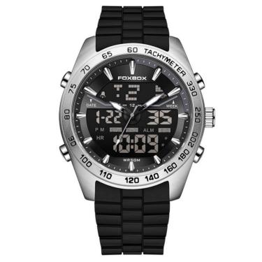 Imagem de relógio masculino esportivo digital duplo display  à prova d`água