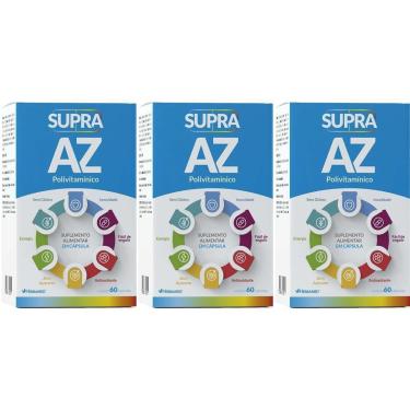 Imagem de Kit 3X Supra AZ Polivitamínico - 60 Cápsulas - Herbamed-Masculino