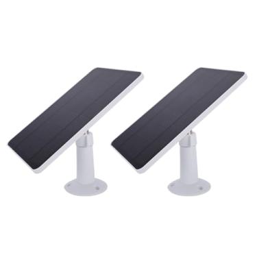 Imagem de FTVOGUE Painel Solar de 10 W, Suporte Ajustável de 360 ​​graus IP65 à Prova de água Com Cabo de 9,8 Pés para Blink Outdoor 4 Câmera Tipo C Porta Micro USB DC