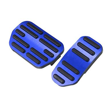 Imagem de ACROPIX Pedais de freio Kit de pedais de acelerador capas de pedal azul para Toyota RAV4 - Pacote com 1 azul