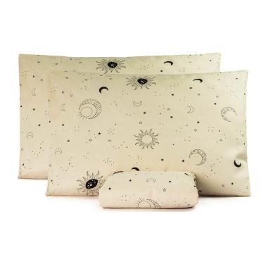 Imagem de Jogo De Lençol Casal Padrão Essencialle 150 Fios 3 Peças - Sol E Lua