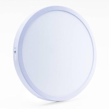 Imagem de Plafon Led Sobrepor Redondo 24w 3000k Branco Quente Bivolt