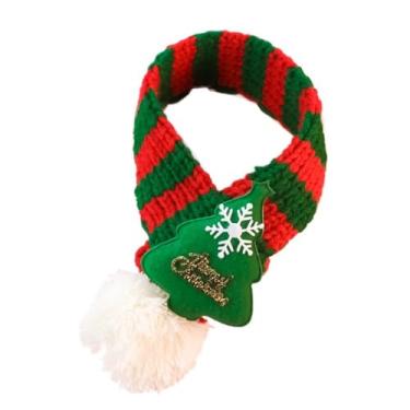 Imagem de Cachecol de Natal para gatinhos, acessórios engraçados para cuidados com animais de estimação, cachecol de malha quente para animais de estimação, série de Natal (L-estilo 2)