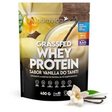 Imagem de Whey Protein Grassfed Vanilla Tahiti 450g Puravida-Unissex