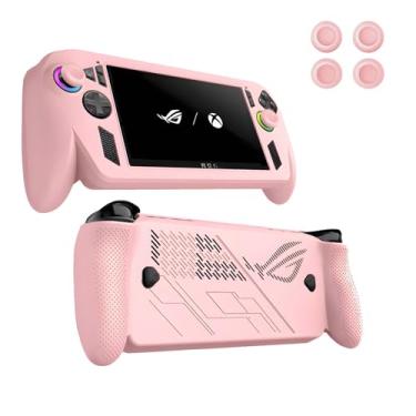 Imagem de Capa para ASUS ROG Xbox Ally X, capa de console de jogos NOUKAJU com teclas, antiqueda, anti-arranhões, à prova de choque, capa protetora de silicone para console de videogame portátil ASUS ROG Xbox