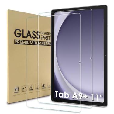 Imagem de WD&CD Pacote com 2 protetores de tela compatíveis com Samsung Galaxy Tab S11 / A9 Plus 28 cm, película de vidro temperado de substituição para Galaxy Tab S11 11 polegadas 【Antiarranhões】【Antibolhas