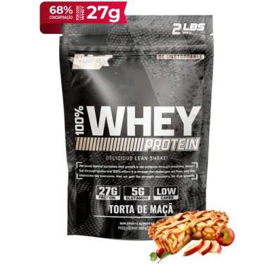 Imagem de 100% Whey Protein Refil 900G NUTREX, Torta de Maçã