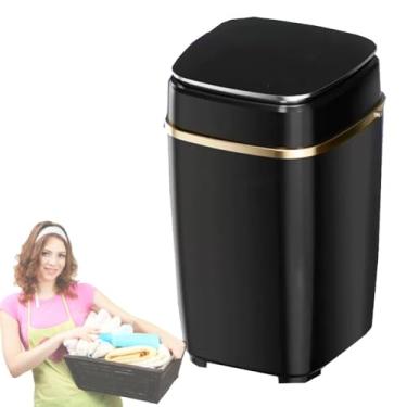 Imagem de HGTRH Máquina de lavar portátil, mini máquina de lavar de 6,5 kg com centrifugadora e escova para sapatos removível máquina de lavar e secar elétrica compacta para roupa interior e roupas pequenas