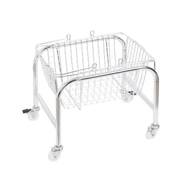 Imagem de IEUDNS Carrinho de armazenamento com roda Carrinho de utilidades com alça Suporte para frutas Organizador de banheiro Carrinho de armazenamento de cozinha, Roda Pu