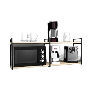 Imagem de Suporte De Parede, Adequado Para Micro-Ondas, Fornos E Fritadeiras De Ar Quente – Nicho De Armazenamento Para Cozinha(Prateleira Suspensa 120cm)
