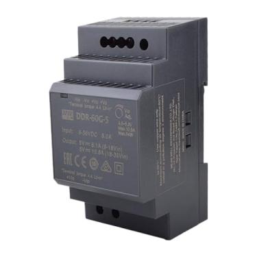 Imagem de Mean Well 60W Fonte De AlimentaçãO Dc-Dc Tipo Trilho Din Semi Modular Para RáDio Amador E Computador 5V 10.8A (DDR-60G-5 5V/10.8A/54W/DIN Rail Power)