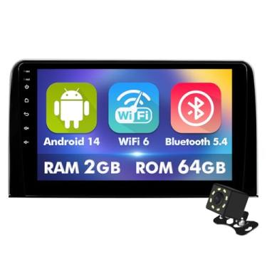Imagem de Tela sensível ao toque IPS de 10,1 polegadas Android 14 estéreo para carro para Honda CR-V 2017-2021 com CarPlay sem fio e Android Auto 2 + rádio de carro de 64 GB, suporte GPS, WiFi 6, Bluetooth, 5.4
