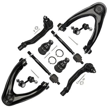Imagem de Drivestar O kit de suspensão frontal serve para Honda CR-V ambas (2) braço de controle superior frontal e juntas esféricas, 2 juntas esféricas inferiores, todas as 4 hastes de amarrar, 2 barras estabilizadoras