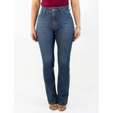Imagem de Calça Jeans Feminina Boot Cut Alta Fenda Barra Anticorpus-Feminino