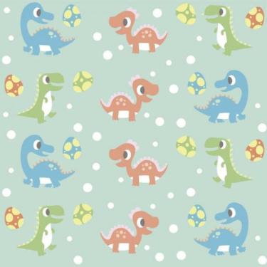 Imagem de Papel De Parede Infantil Dinossauros Baby