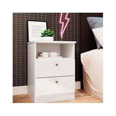 Imagem de Mesa de Cabeceira Genialflex Irlanda com 2 Gavetas